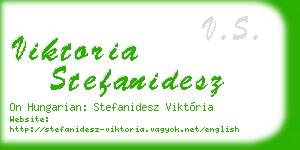 viktoria stefanidesz business card